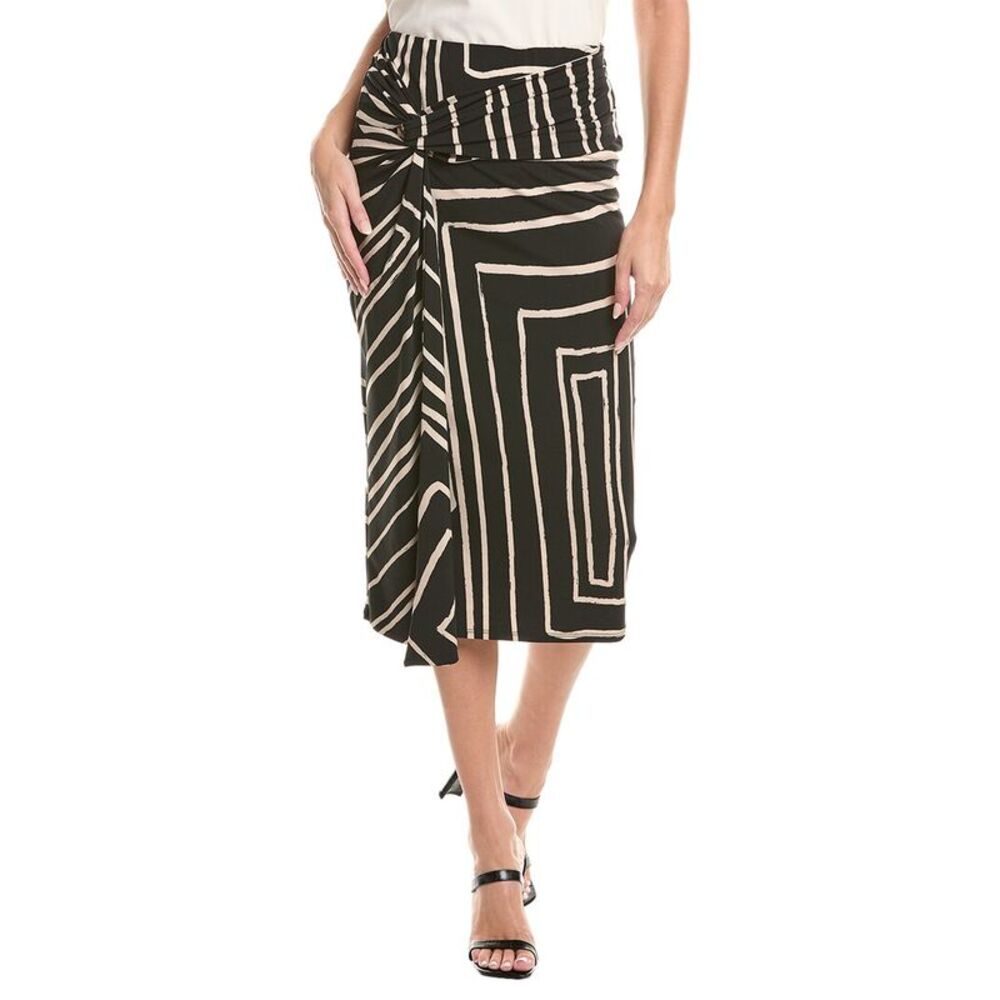 Joseph Ribkoff Womens  Twist Front Skirt, Black